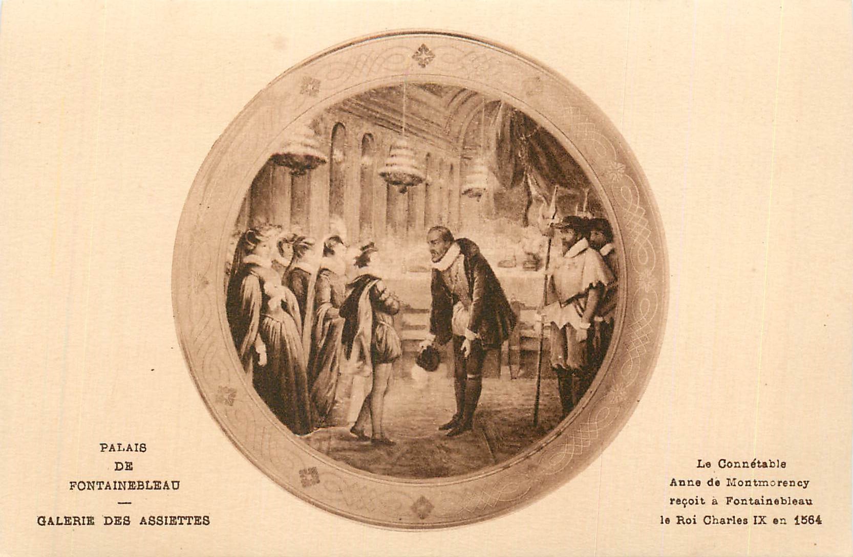 Palais de Fontainebleau — Galerie des Assiettes — Anne de Montmorency reçoit le Roi Charles IX en 1564